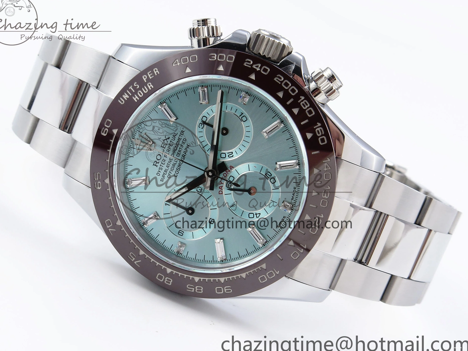 1218 SportInspired DAYTONA 116506 QF 1:1 BEST EDITION ICE BLUE DIAL CRYSTAL MARKERS ON SS BRACELET SH4130 V3 (GAIN WEIGHT) 1770